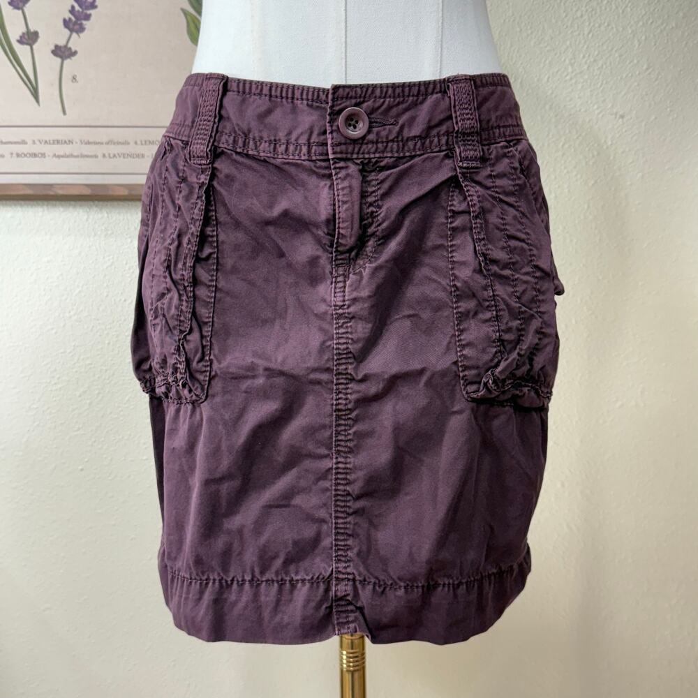 Y2k Purple Cargo Mini Skirt Fairy Grunge Trashy Horror Protagonist Utility 1 XS